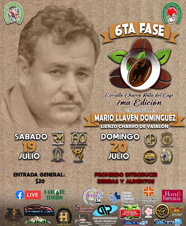 Programa, sexta fase, circuito charro ruta del café 2025
