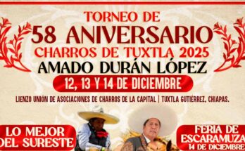 Charros de Tuxtla organiza Torneo de 58 Aniversario